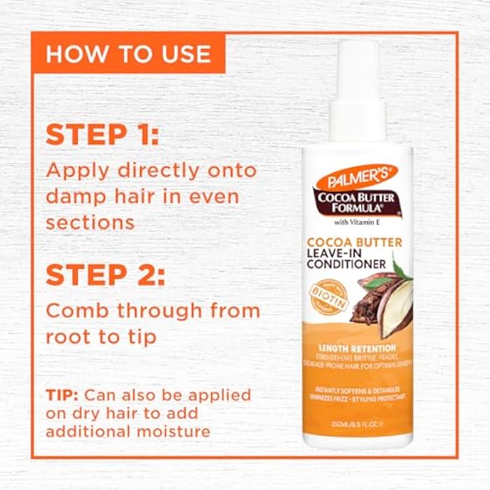 Palmer's Cocoa Butter & Biotin Length Retention Leave-In Conditioner, 8.5 Ounce - Image 5